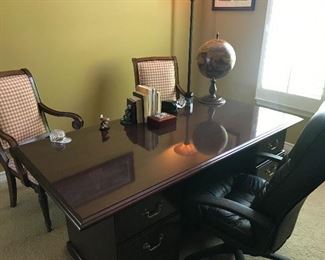 Desk and chairs