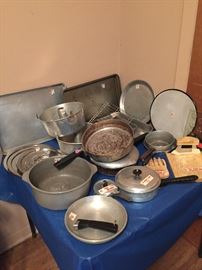 Vintage pots and pans