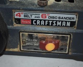 Craftsman 4" Belt and 6" Disc Sander