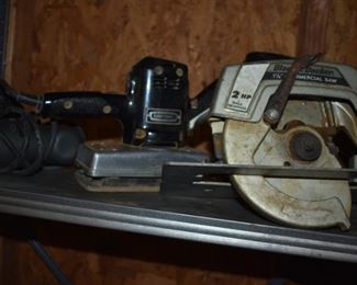 B & D 7 1/4" Commercial Circular Saw 2 hp, Craftsman Sander and More!