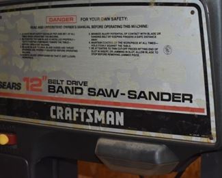 12" Craftsman Belt Drive Band Saw-Sander