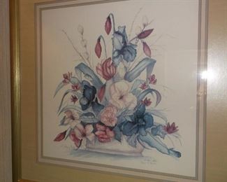 Signed floral print