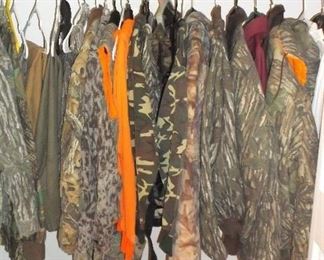 A few  of  the hunting clothes
