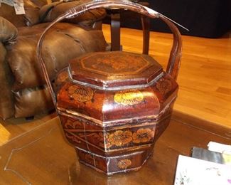 Asian sewing box