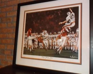 "Punt Bama, Punt" print by Greg Gamble from 17 to 16  Iron Bowl 1972