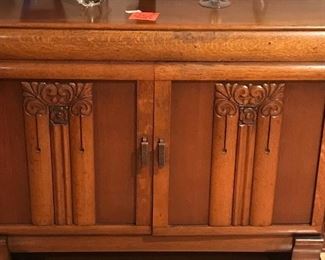 Art deco oak sideboard