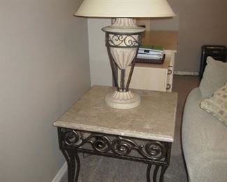 LAMP AND MATCHING END TABLE