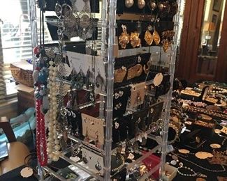 Over 200 Pairs of Sterling Silver Earring & Designer Earrings
(Some Vintage Clip Ons Also)