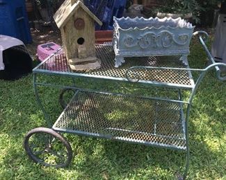 Iron Cart/Bar on Wheels