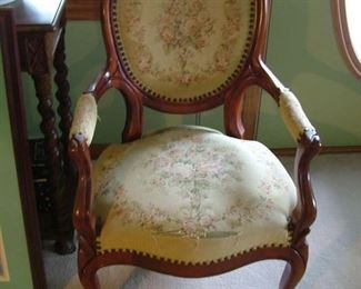 1880's Tapestry Cover Arm Chair