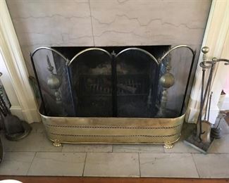 Beautiful antique fireplace equipment