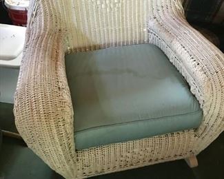 Antique wicker chair