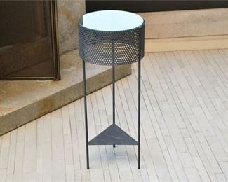 8. Metal and Glass Drinks Stand