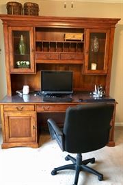 Good Looking Desk and Hutch, Chair