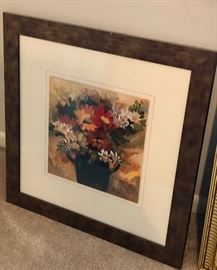Floral bouquet print