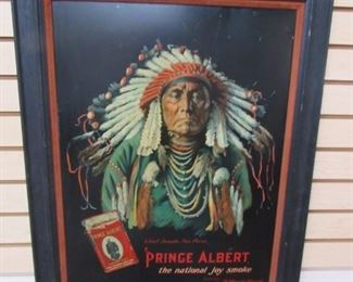 Prince Albert Chief Joseph Tin Sign 1913