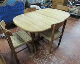 Modern Teak Dining Table & Chairs