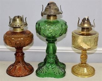 Colored Oil Lamps 