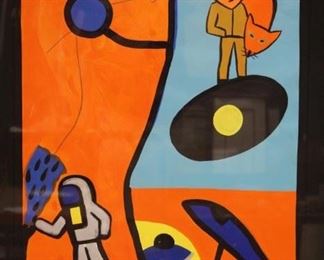 LOT #5040 - REMY BLANCHARD (1958-1993), FRAMED PAINTING