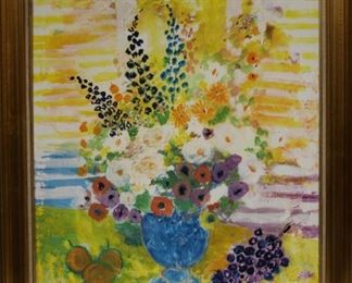 LOT #5036 - WILLERING EPKO (B. 1928), STILL LIFE OIL ON CANVAS