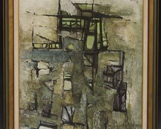 LOT #5060 - RAM KUMAR (1924-2018), OIL ON CANVAS, 1963