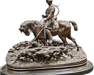LOT #5069 - PIERRE-JULES MENE (1810- 1879), BRONZE STATUE
