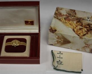 LOT #5095 - LADY'S 18KT GOLD PRESIDENTIAL ROLEX WRISTWATCH