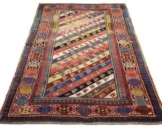 LOT #5140 - KAZAKH TRIBAL WOVEN CARPET, 1900'S