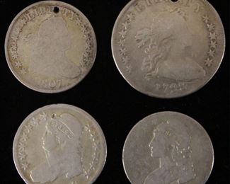 LOT #5143 - LOT OF (4) LIBERTY COINS, 1799-1836