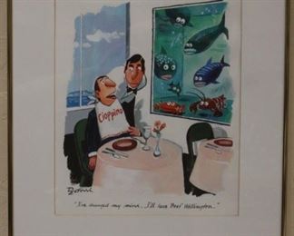 LOT #5257 - ELDON DEDINI (1921-2006), FRAMED WATERCOLOR, 1996