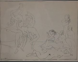 LOT #5268 - PABLO PICASSO (1881-1973), LITHOGRAPH, FRAMED