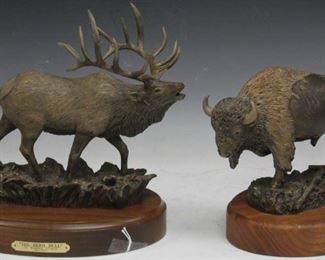 LOT #5391 - LOT OF (2) BRADFORD WILLIAMS WESTERN STATUES