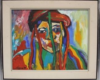 LOT #5454 - SARENA ROSENFELD (B. 1940), OIL ON CANVAS, 1988