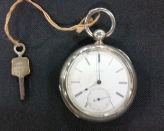 Longines , Coin Silver Pocket Watch