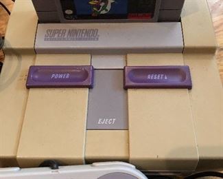 Super Nintendo, model SNS005, with Super Mario World