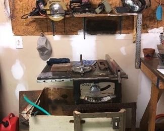 Craftsman Table Saw, Sears craftsman 3/8 inch drill, Black & Decker circular saw, Sears Craftsman sander, craftsman soldering gun, Sears craftsman sander ...