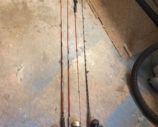 Fishing Rods, Zebco 202, Browning, Casting rod, Johnson TangleFree 10