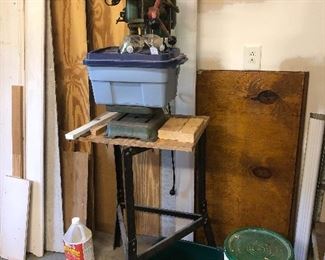 Drill press on stand