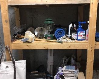 Vintage Sunbeam Patio Master, tile, Coleman lantern, lights, Toshiba DVD player HDMI,...