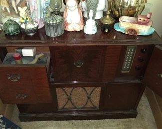 Stereo with RCA recorder player and radio