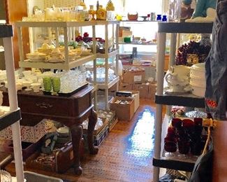 Can you find the Spud Mckenzie blow mold?!  Glass room packed with all kinds of treasures! :)