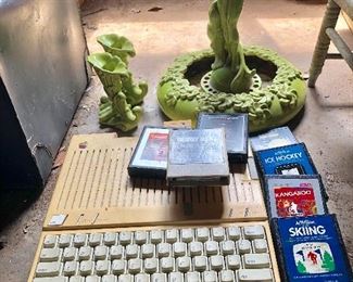 Apple IIc  A2S4000 portable personal computer. Atair games...