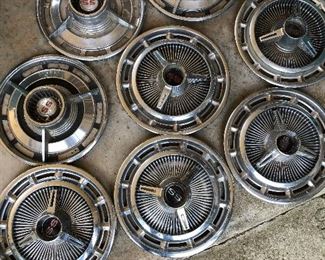 Vintage 1960's Chevy SS Spinner Hubcaps!