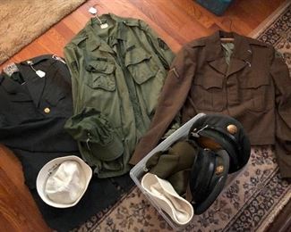 Just some of the military attire: coats, jackets, hats...