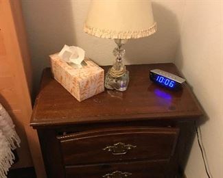 Bedside Table w/ Lamp