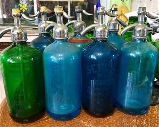 Vintage Paterson, & New York Seltzer Bottles