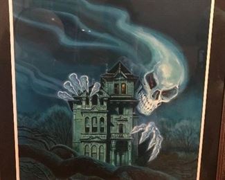 Robert Adragna Oil on Board Cover Art from Hitchcock Series “Ghostly Gallery”