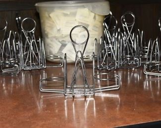 Metal condiment holders