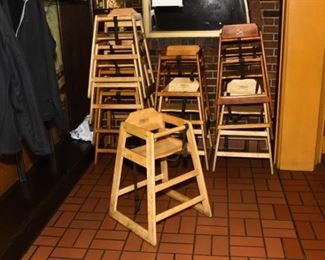 wood high chairs