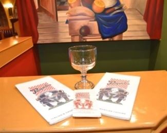 menus, bolo beer goblet